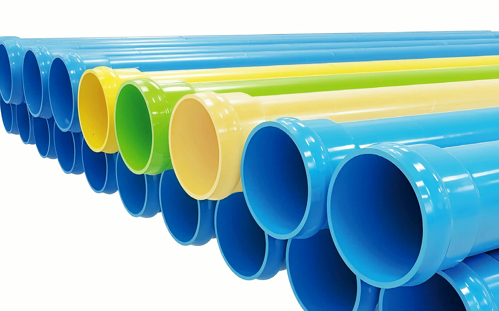 基于企业画册素材提取并优化的 PVC-O 管材产品图